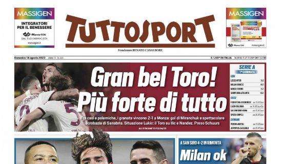 PRIMA PAGINA - Tuttosport: "Milan ok, ma è furia Udinese"