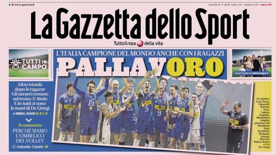 La Gazzetta dello Sport: "Milan da leoni. Batte il Napoli e lo affangia in vetta"