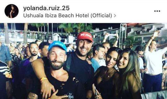 FOTO - Reina-Tonelli e compagne ad Ibiza per David Guetta all'Ushuaia