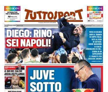 PRIMA PAGINA - Tuttosport: "Tifosi in delirio, tutti ai piedi di Gattuso"