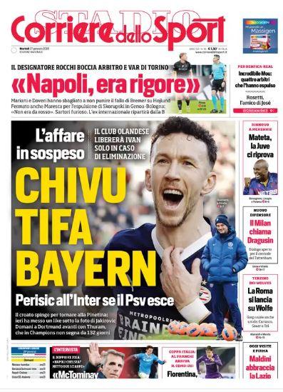 Corriere dello Sport: "Rocchi boccia arbitro e Var di Torino"