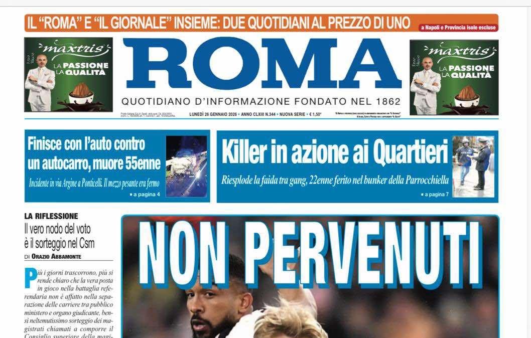 Il Roma: "Non pervenuti"