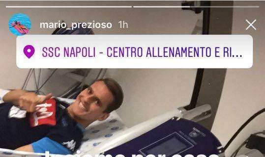 FOTO - Prezioso e Milik, compagni d'infortunio: i due lavorano insieme a Castel Volturno