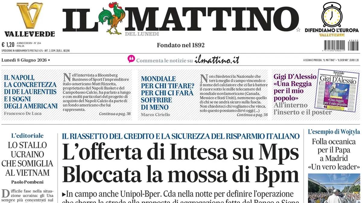 Americani in pressing, Il Mattino: "La concretezza di ADL e i sogni degli americani"