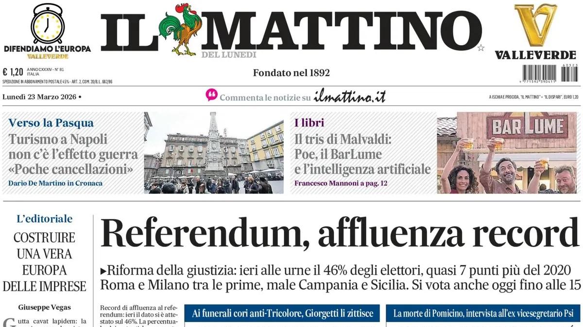 Il Mattino: "Ben ritrovate, stelle"