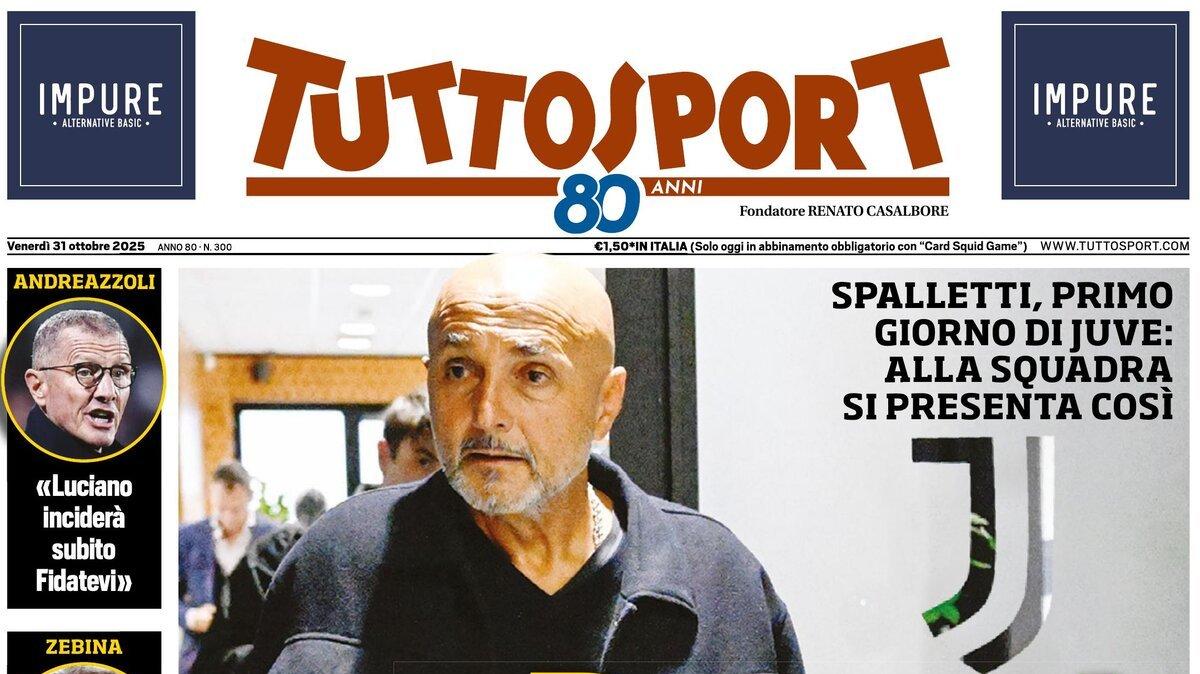 Spalletti alla Juve, Tuttosport: "Ragazzi, dipende da voi"