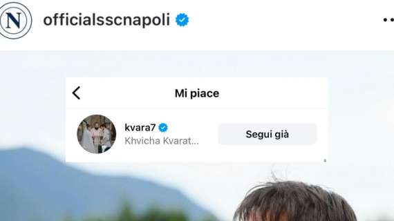 La carica di Conte conquista Kvara: arriva il "like" del georgiano