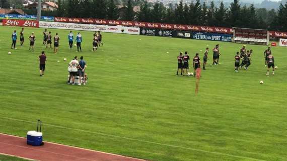 RILEGGI LIVE - Dimaro, Day 2: seduta mattutina, esercizi e partitella a pressione. Ovazione per Ancelotti