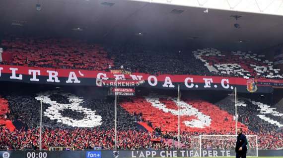 Genoa, il club aggiorna il dato sui tifosi che saranno al San Paolo
