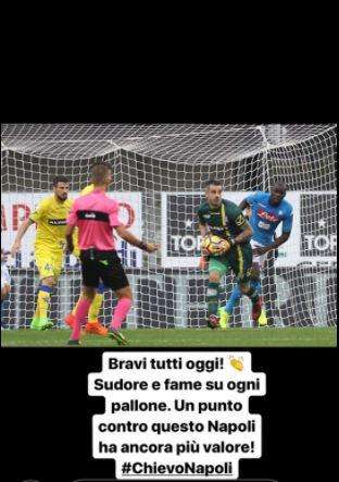 FOTO - Chievo, Sorrentino: "Bravi tutti! Un punto con questo Napoli ha ancora più valore"