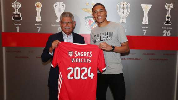 Vinicius si presenta al Benfica: "Arrivare qui è un sogno che diventa realtà"