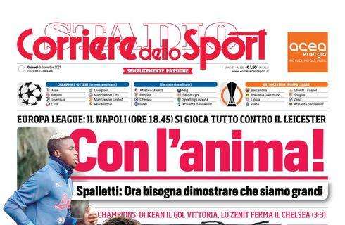 PRIMA PAGINA - CdS Campania: “Con l’anima!”
