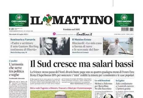 PRIMA PAGINA - Il Mattino: "Osimhen, il ritorno più atteso"