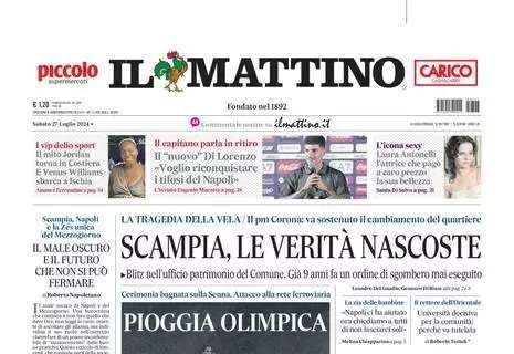 Il Mattino: "Il 'nuovo' Di Lorenzo: 'Voglio conquistare i tifosi del Napoli'"