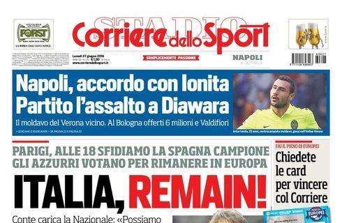 PRIMA PAGINA - CdS Campania annuncia: "C'è l'accordo con Ionita, ora l'assalto a Diawara"