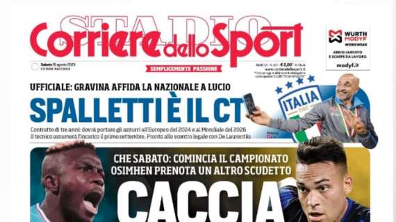 PRIMA PAGINA - Cds: "Caccia al Napoli! Spalletti CT: andrà allo scontro con ADL"