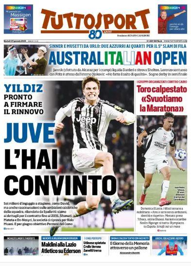 Tuttosport:" Yildiz convince la Juventus, pronto il rinnovo"