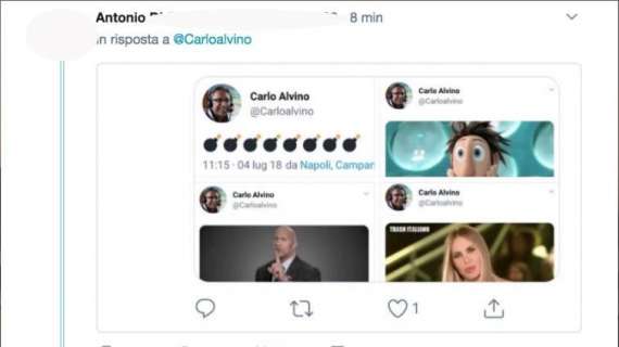FOTO - Smentita su Cavani, tifosi attaccano Alvino: "E le bombe su Twitter?" Lui replica: "Spiego tutto a fine mercato"