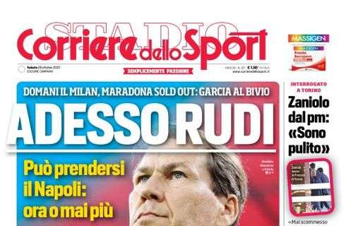 PRIMA PAGINA - CdS Campania: "Adesso Rudi"