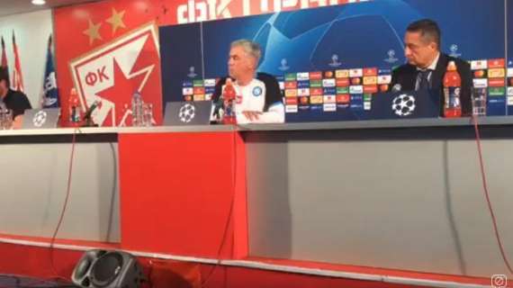 Ancelotti in conferenza: “Per quanto fatto dovevamo vincere, mancata finalizzazione. Tifare Stella Rossa? Pensiamo al Liverpool! Sui cambi e l’arbitro...”