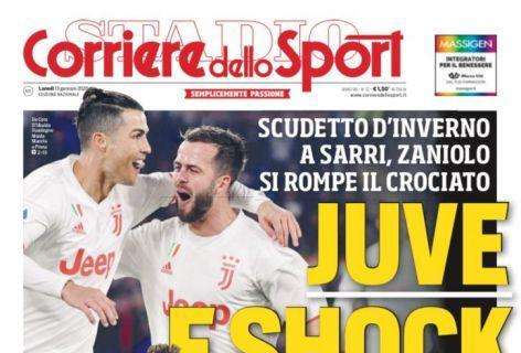 PRIMA PAGINA - CdS: "Juve e shock. Dramma Zaniolo, Europei a rischio"