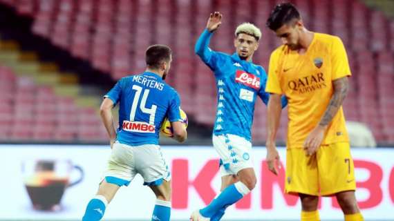 Napoli-Roma, i dati ufficiali sugli spettatori e l'incasso