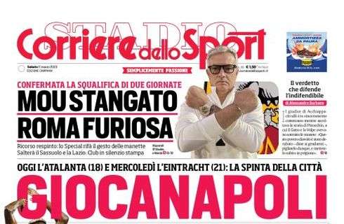 PRIMA PAGINA - CdS Campania: "GiocaNapoli! In 100mila al Maradona per due partite"