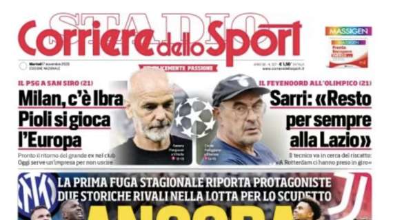 PRIMA PAGINA - Corriere dello Sport: “Ancora voi!”