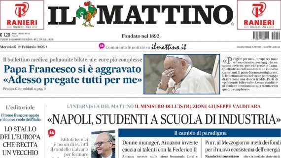 Il Mattino sulla differenza sui conti a posto: "Con l'Inter il Napoli ha già vinto"