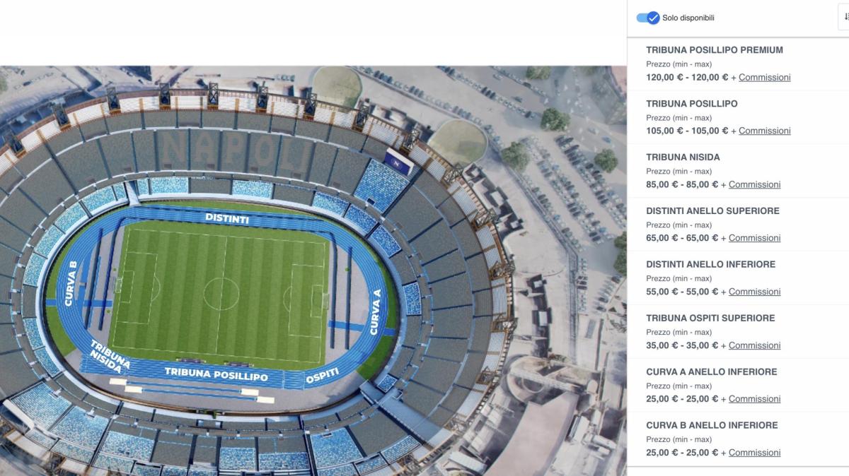 Napoli-Parma, solo tre settori sold out: il punto biglietti per il match del Maradona