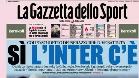 PRIMA PAGINA - Gazzetta: "Napoli, prova di forza: tre gol e aggancio"