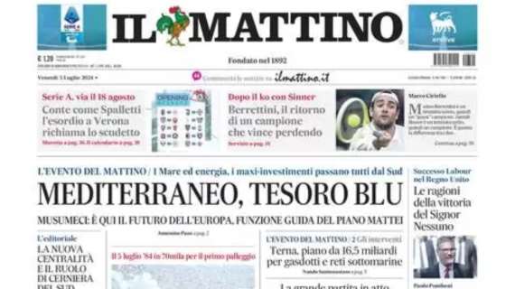 Il Mattino: “Conte come Spalletti, l’esordio a Verona richiama lo scudetto”