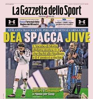 Gazzetta dello Sport in taglio basso: "Conte canta"