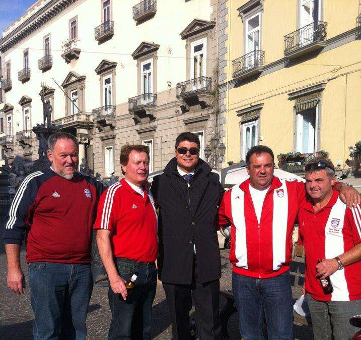 Tifosi del Bayern a passeggio per la città, situazione tranquilla per i supporter teutonici