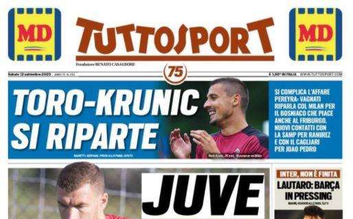 PRIMA PAGINA - Tuttosport: "Juve, Dzeko rimonta e si riapre Milik alla Roma"