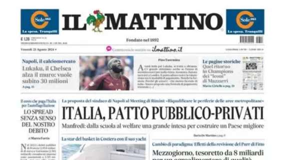 Il Mattino: “Lukaku, il Chelsea alza il muro: vuole subito 30mln”