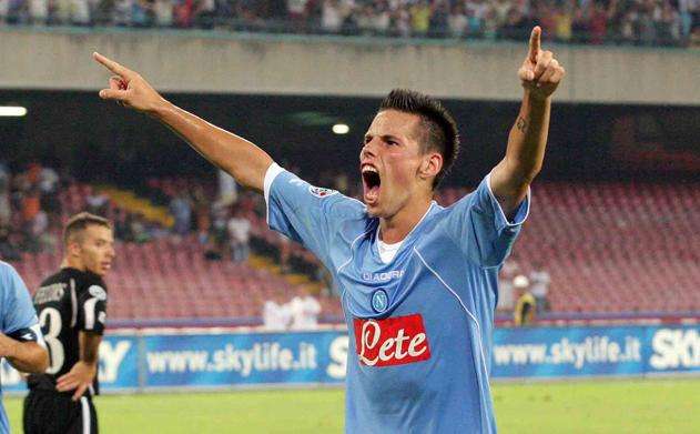 Napoli, Hamsik alla presentazione della nuova bottiglia dell'Acqua Lete
