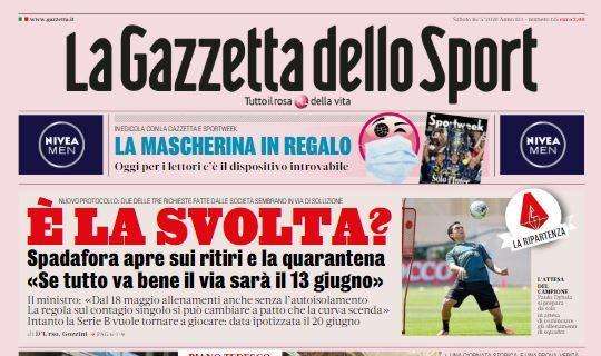 PRIMA PAGINA - Gazzetta: "Serie A, è la svolta? L'Inter aspetta il sì di Mertens"