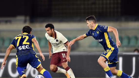 La Roma rischia e senza Dzeko va in bianco: tra pali e traverse, a Verona è 0-0