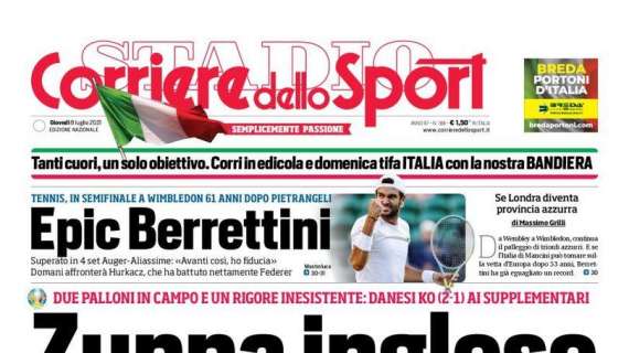 PRIMA PAGINA - CdS: "Mou e Spalletti a voi la scena"