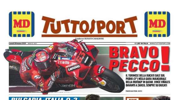 PRIMA PAGINA - Tuttosport: "Il Gallo canta vittoria"