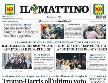 Il Mattino: "Il grande cuore di Napoli: 'Adesso rialzatevi'" 