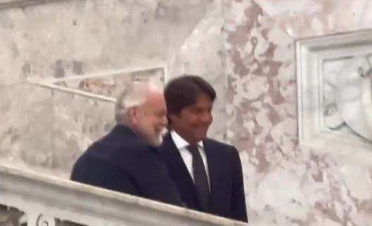 Conte è arrivato a Palazzo Reale insieme ad ADL: a breve la presentazione