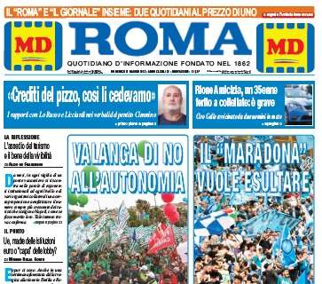 PRIMA PAGINA – Il Roma: “Il Maradona vuole esultare”