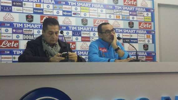 Sarri in conferenza: "Peccato per il gol, rigore non c'era. Primo tempo? Pescara ha speso tutto. Medie punti esasperate, un pari costa carissimo. Su Diego, Strinic e Tonelli..."