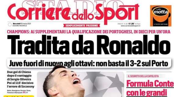 PRIMA PAGINA - CdS: "Tradita da Ronaldo"
