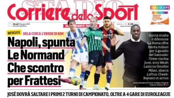 PRIMA PAGINA – CdS su Mourinho: “Preso di mira”