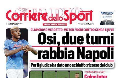 PRIMA PAGINA - CdS Campania: "Osi, due turni: rabbia Napoli"