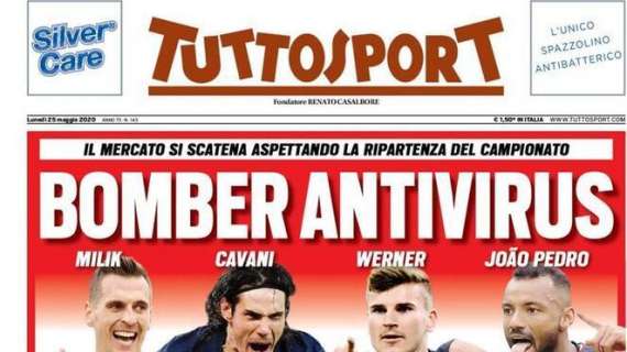 PRIMA PAGINA - Tuttosport insiste: "Milik, è braccio di ferro con il Napoli"