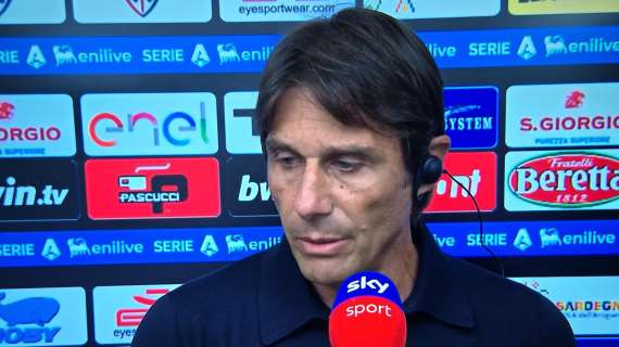 Conte a Sky: "Interruzione ci ha spezzato il ritmo. Corriamo senza guardare le altre, siamo in crescita"